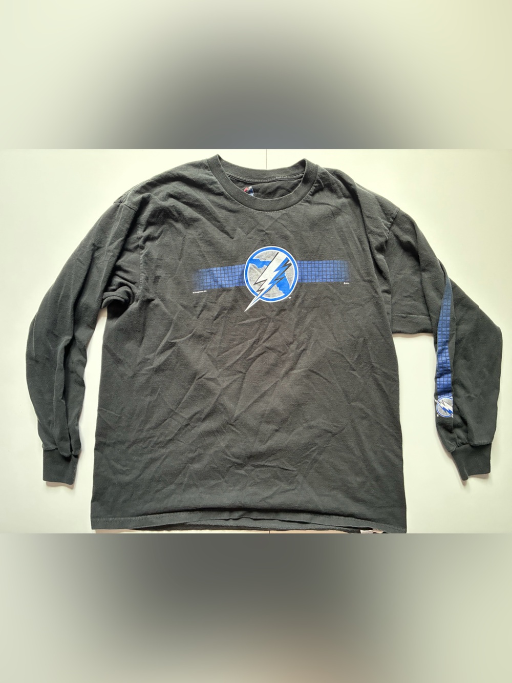 Vintage Tampa Bay Lightning Long Sleeve T-Shirt - Size XL Majestic